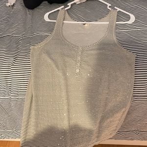 JCrew green striped sequined top